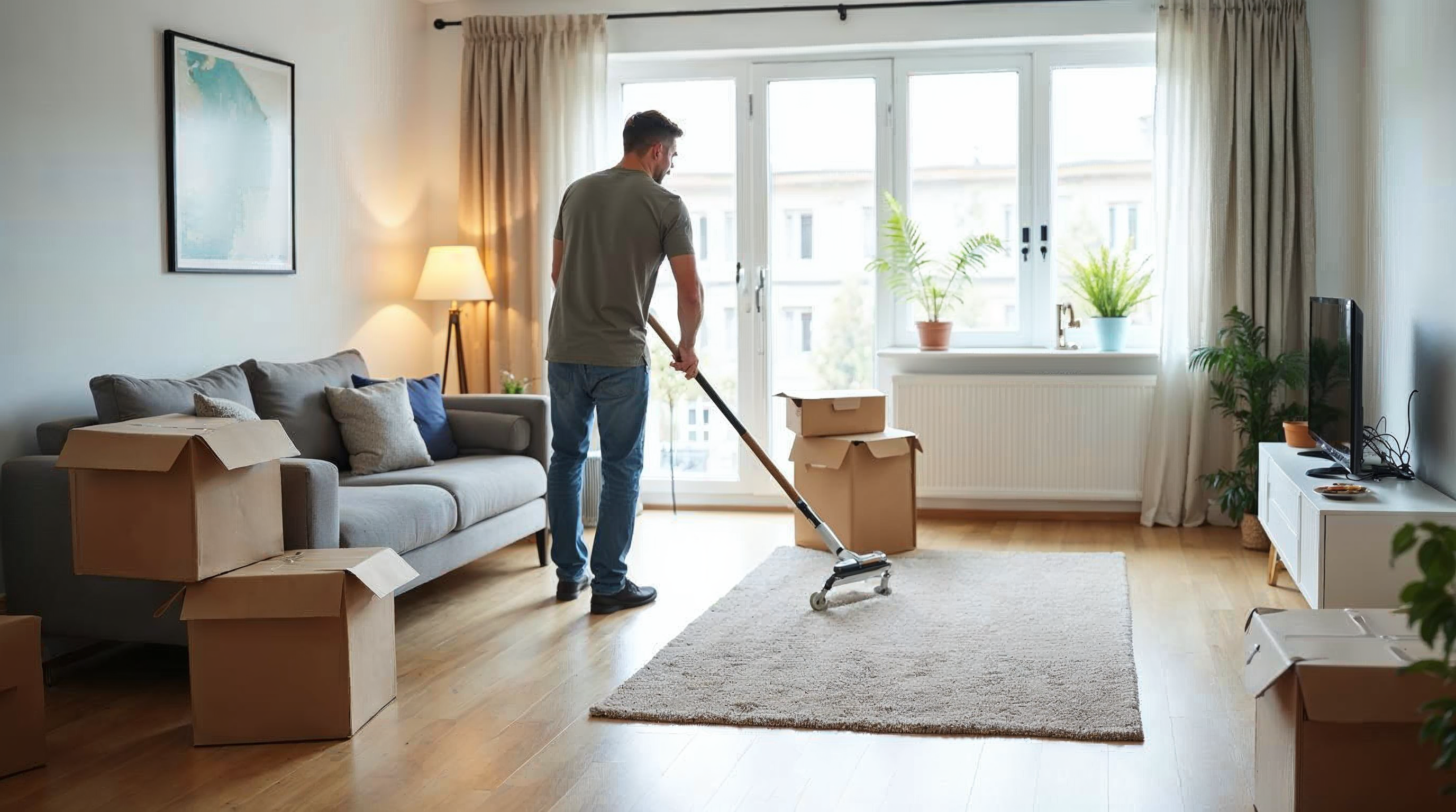 Flytterengøring Guide 2025 - Komplet Tjekliste til Perfekt Slutrengøring