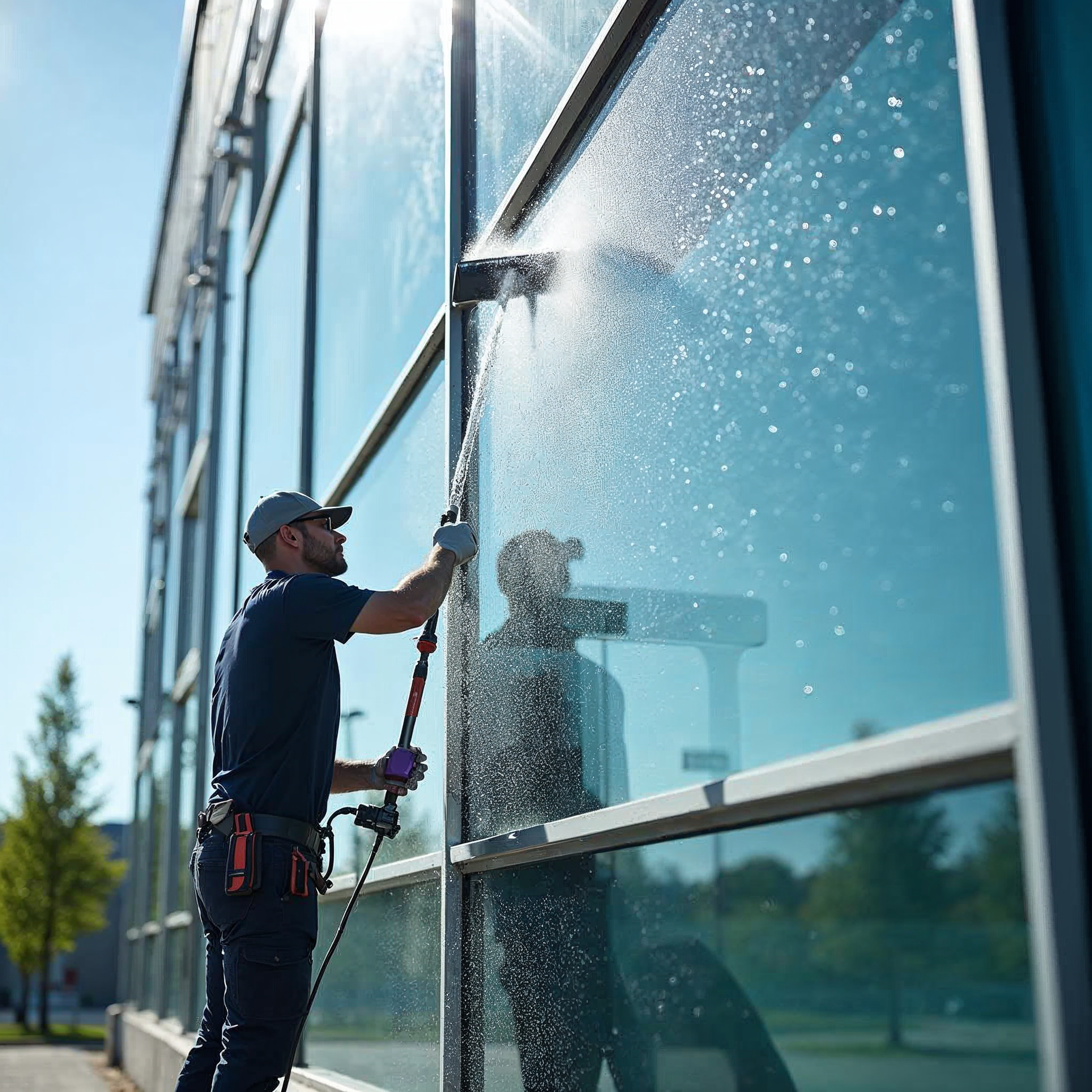 Professionel vinduespudsning